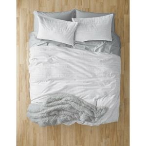 bp. Waffle Textured Duvet Set Cover Queen White